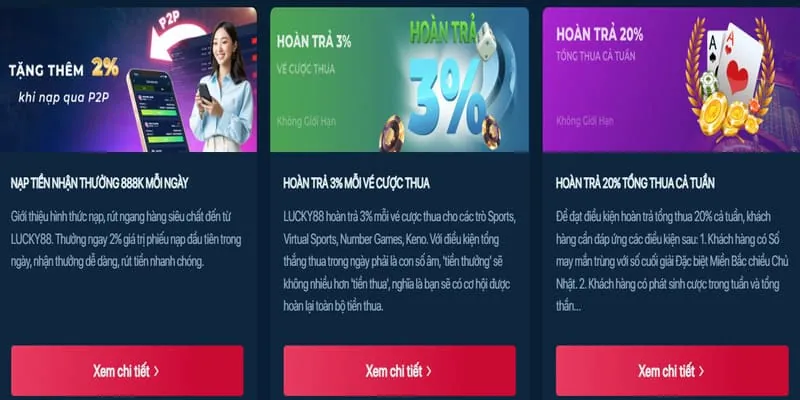 Các loại khuyến mãi đa dạng tại 99Vina